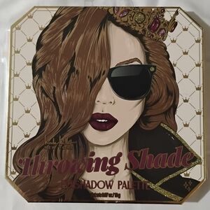 Nicole Miller Throwing Shade Eyeshadow Palette with Gold and Black Accents